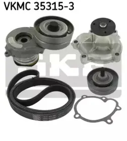 VKMC 35315-3 SKF Водяной насос + комплект ручейковых ремней